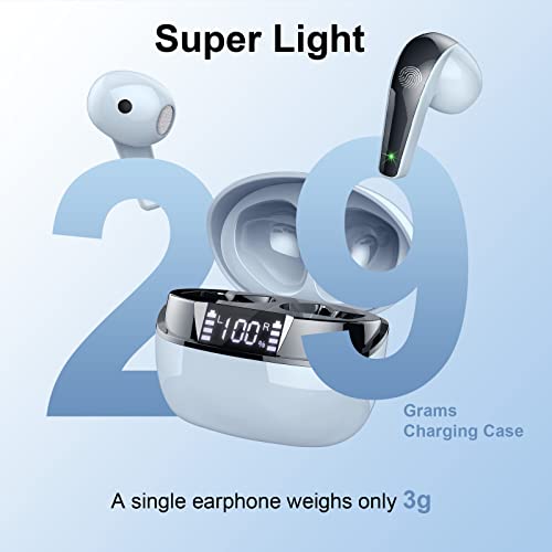 ROMOKE Bluetooth 5.2 In-Ear Noise Cancelling Headphones