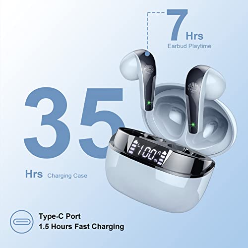ROMOKE Bluetooth 5.2 In-Ear Noise Cancelling Headphones