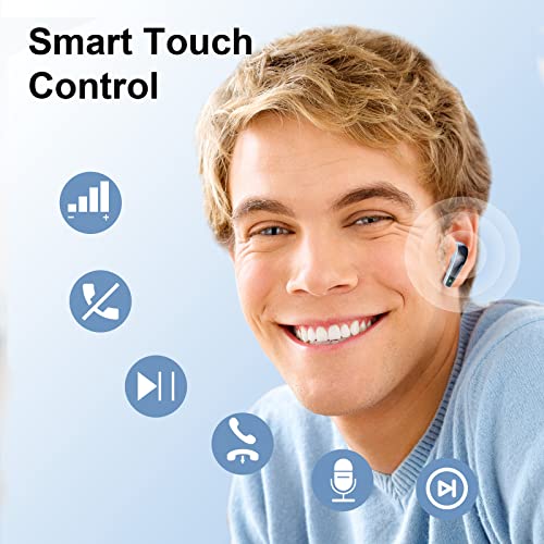 ROMOKE Bluetooth 5.2 In-Ear Noise Cancelling Headphones