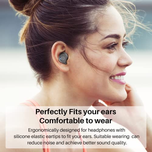 TOZO NC9 Wireless Noise-Cancelling Earbuds - Matte Black