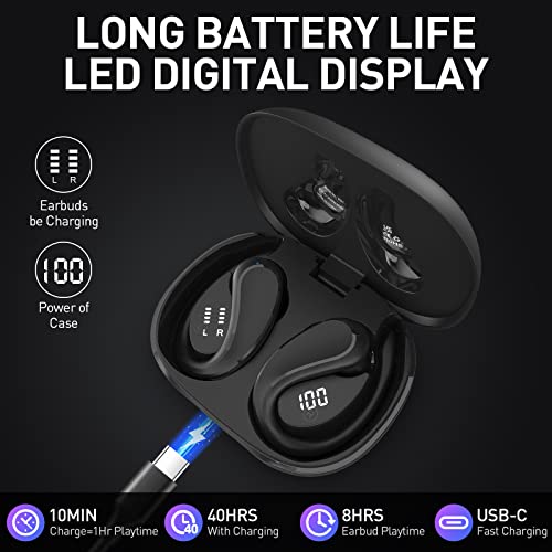 OYIB Bluetooth Sports Earbuds with 40H Playtime