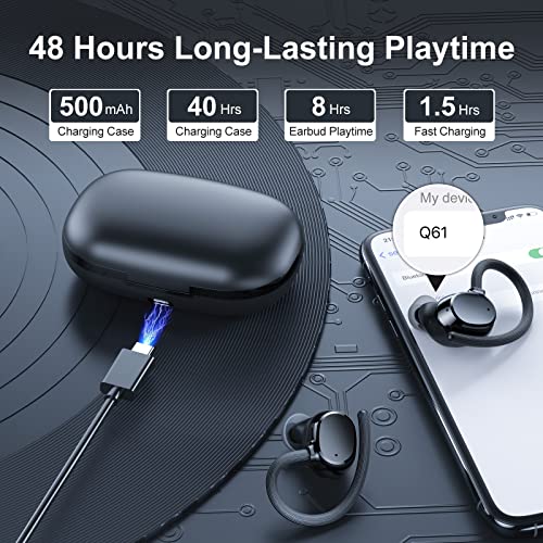 Bluetooth 5.3 Wireless Sports Earbuds with Deep Bass