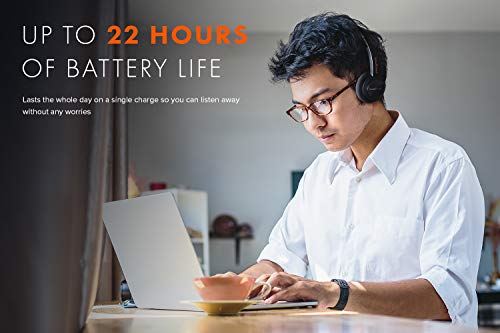 Lightweight Bluetooth On-Ear Headphones with 22-Hour Battery