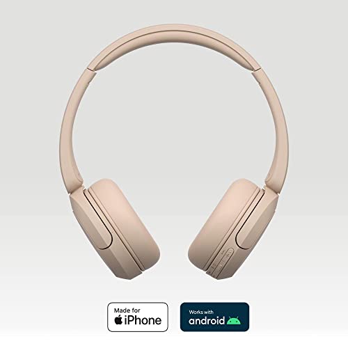 Sony WH-CH520 Wireless Bluetooth Headphones - Beige
