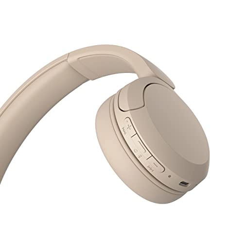 Sony WH-CH520 Wireless Bluetooth Headphones - Beige