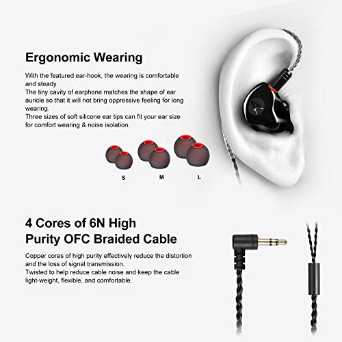 Dual-Driver In-Ear Headphones with Removable Cable
