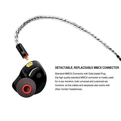 Dual-Driver In-Ear Headphones with Removable Cable