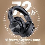 OneOdio A70 Bluetooth Over-Ear Headphones, 72H Playtime