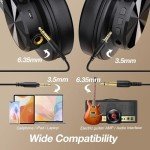 OneOdio A70 Bluetooth Over-Ear Headphones, 72H Playtime