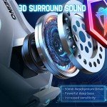 Ozeino 7.1 Surround Sound Gaming Headset with Mic