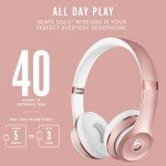 Beats Solo3 Wireless On-Ear Headphones - Rose Gold
