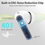Wireless Bluetooth 5.3 Headphones with Noise Cancelling