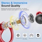 Bluetooth Headphones with Hi-Fi Microphone & 75 Hours Battery