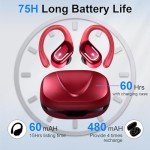 Bluetooth Headphones with Hi-Fi Microphone & 75 Hours Battery