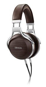 Denon AHD5200EM Premium Over-Ear Headphones in Zebrawood