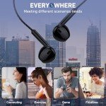 GAMURRY Wired Earphones with Clear Call & Bass