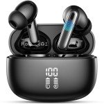 Bluetooth 5.4 Wireless Earbuds with Deep Bass