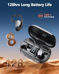128H Bluetooth 5.3 Wireless Earbuds with Noise Cancelling