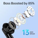 Bluetooth 5.4 Wireless Earbuds with Deep Bass