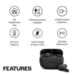JBL Wave Beam Wireless Earbuds - 32-Hour Battery