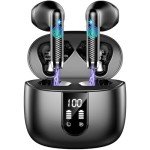 Bluetooth 5.4 Wireless Earbuds with Deep Bass