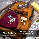 Sony WF-C510 Wireless Earbuds - Lightweight, Bluetooth, Long Battery