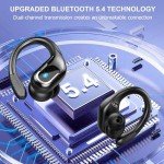 Bluetooth 5.4 Wireless Sport Earbuds with 75H Battery