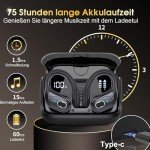 STECi Wireless Earbuds with 75H Battery Life