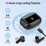 Thunelec Wireless Earbuds with Smart Touch Controls
