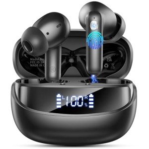 Bluetooth 5.4 Wireless Earbuds with Noise Cancelling