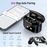 Thunelec Wireless Earbuds with Smart Touch Controls