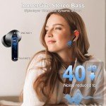 Bluetooth 5.4 Wireless Earbuds with Noise Cancelling