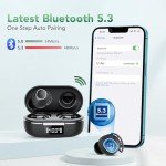 Wireless Bluetooth Earbuds with Noise Cancelling Mic