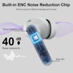 Bluetooth 5.3 Wireless Earbuds with Deep Bass