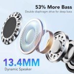 2025 Wireless Bluetooth 5.4 Earbuds with Noise Cancelling