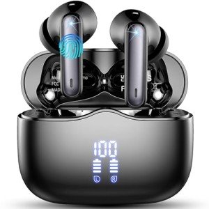 Bluetooth 5.3 Wireless Earbuds with Noise Cancellation