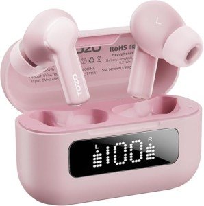 TOZO NC3 Noise Cancelling Bluetooth Earbuds (Pink)