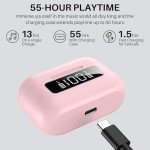 TOZO NC3 Noise Cancelling Bluetooth Earbuds (Pink)