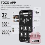 TOZO NC3 Noise Cancelling Bluetooth Earbuds (Pink)