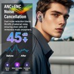 QXUFV Wireless Bluetooth 5.4 Earbuds with Touch Control