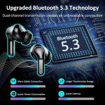 Bluetooth 5.3 Wireless Earbuds with Noise Cancelling