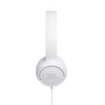 JBL Tune 500 Wired On-Ear Headphones - White