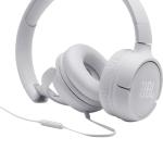 JBL Tune 500 Wired On-Ear Headphones - White