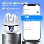 Bluetooth 5.3 Wireless Earbuds with Noise Cancelling