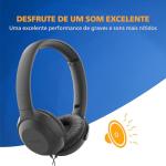 Philips UH201BK On-Ear Foldable Headphones with Mic