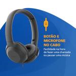 Philips UH201BK On-Ear Foldable Headphones with Mic