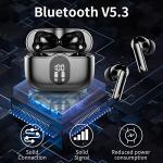 Bluetooth Headphones with 4 Mics and Touch Control