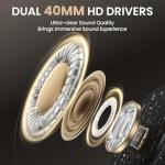 DOQAUS Bluetooth Wireless Headphones with 90 Hours Playback