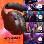 TECKNET Bluetooth Over-Ear Headphones with 65H Battery