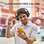 TECKNET Bluetooth Over-Ear Headphones with 65H Battery